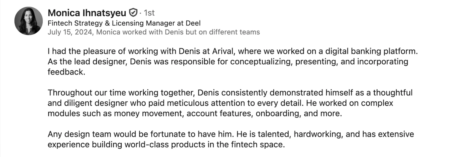 Monica Ihnatsyeu, Fintech Strategy & Licensing Manager, Deel